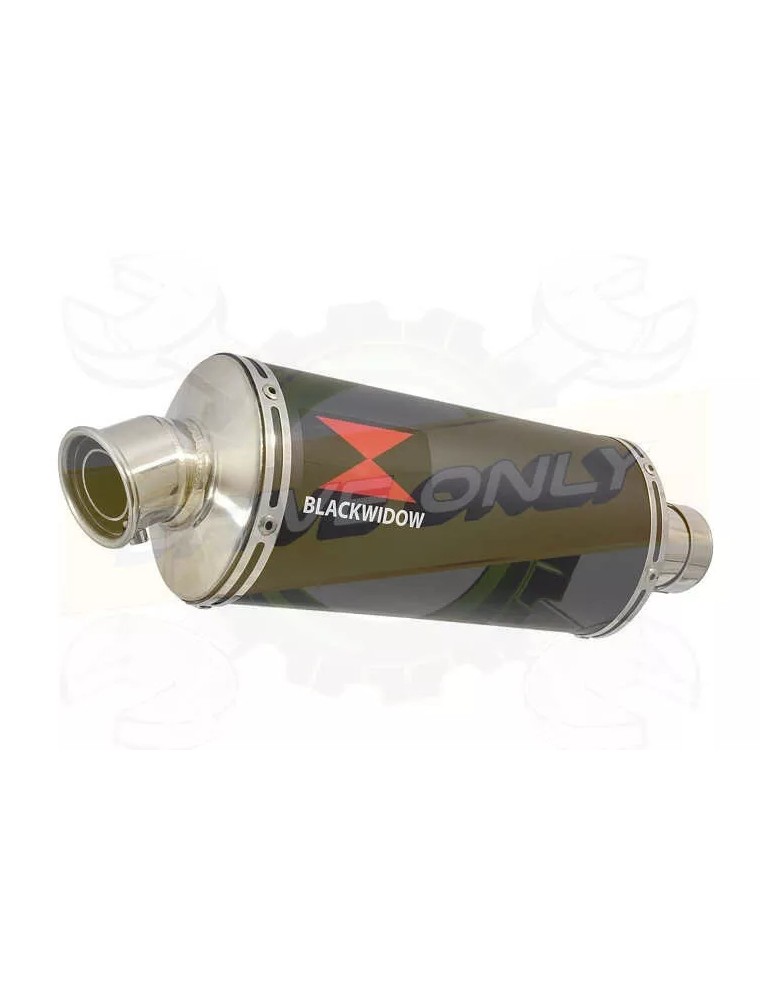 R6 2006-2016 Silencieux Kit & Silencieux Ovale Noir En Inox 300mm