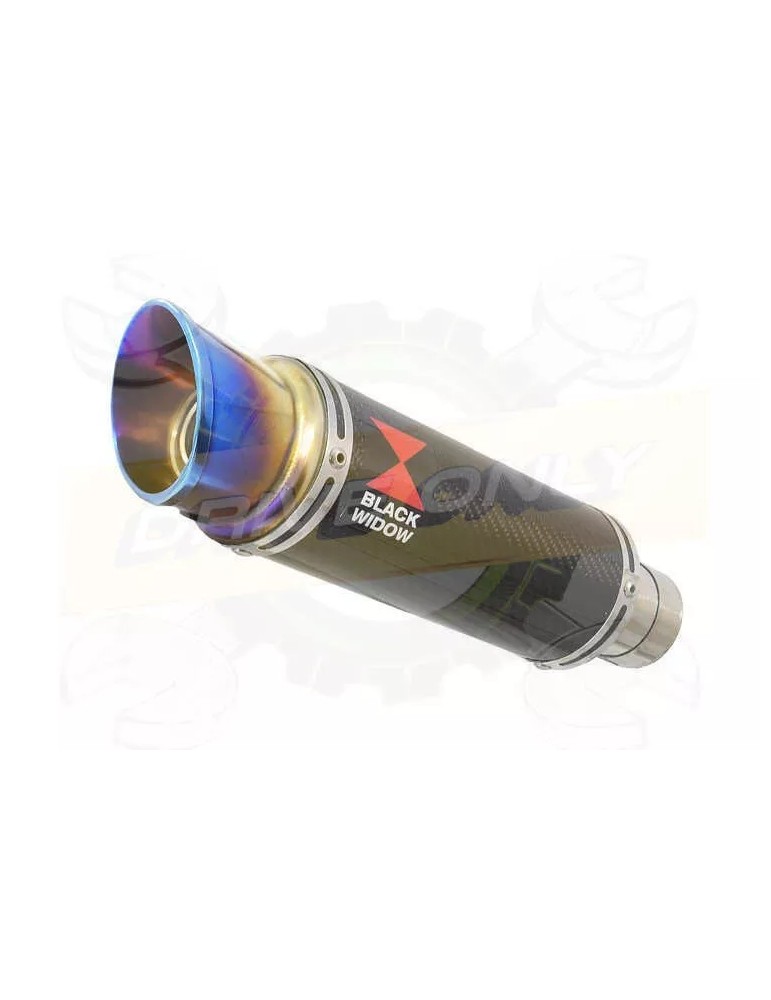 R6 2006-2016 Silencieux kit & Silencieux GP Rond En Carbone + canule en Inox Anodisé 230mm