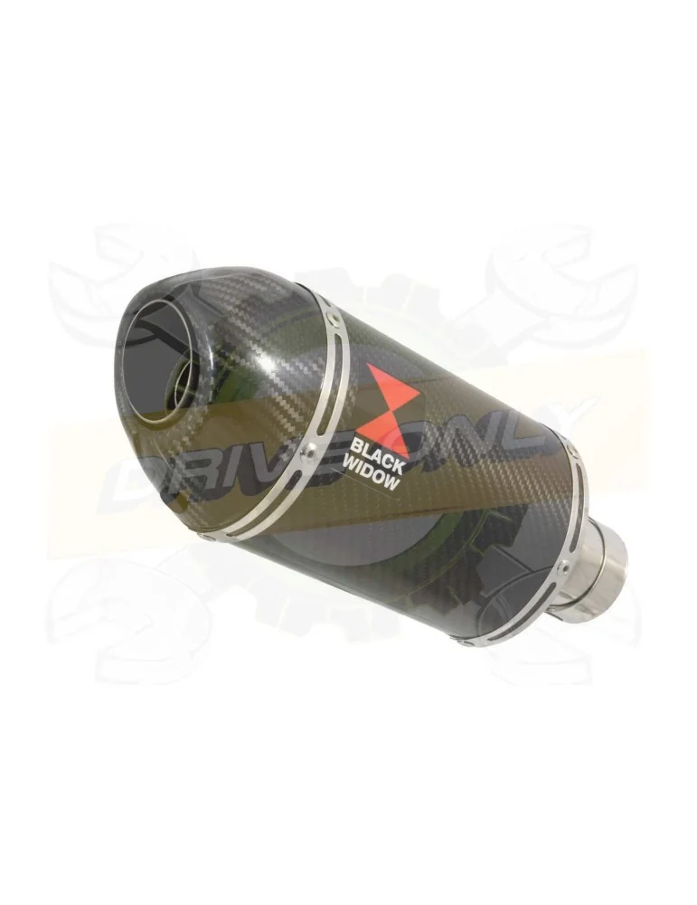 R6 2006-2016 Hi level Silencieux kit & Silencieux Ovale En Carbone 200mm