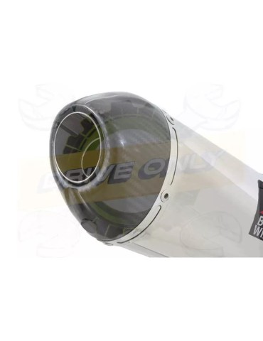 R6 2006-2016 Silencieux Kit &Silencieux Ovale En Inox + Canule en Carbone 200mm
