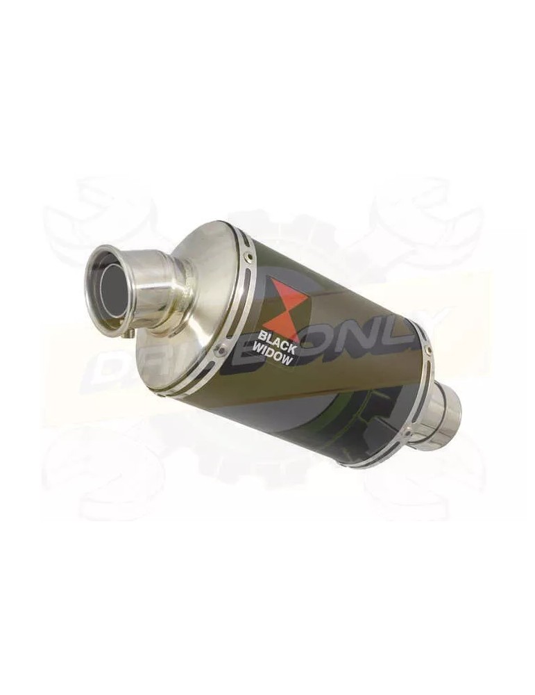 R6 2006-2016 Silencieux Kit & Silencieux Ovale Noir En Inox 230mm