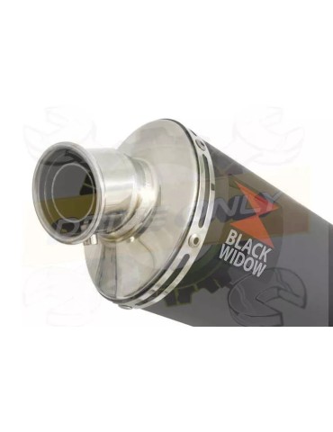 R6 2006-2016 Silencieux Kit & Silencieux Ovale Noir En Inox 230mm