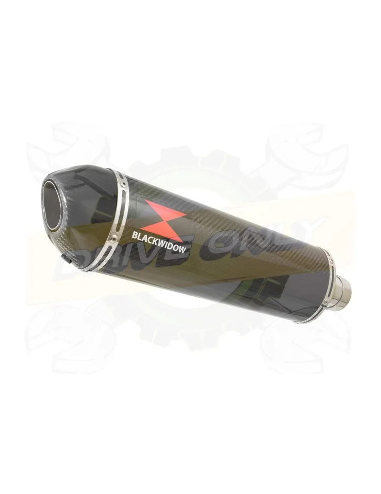 R6 YZF600 2006-2016 Passage Haut Décatalyseur Ligne complète & Silencieux Ovale En Carbone 400mm