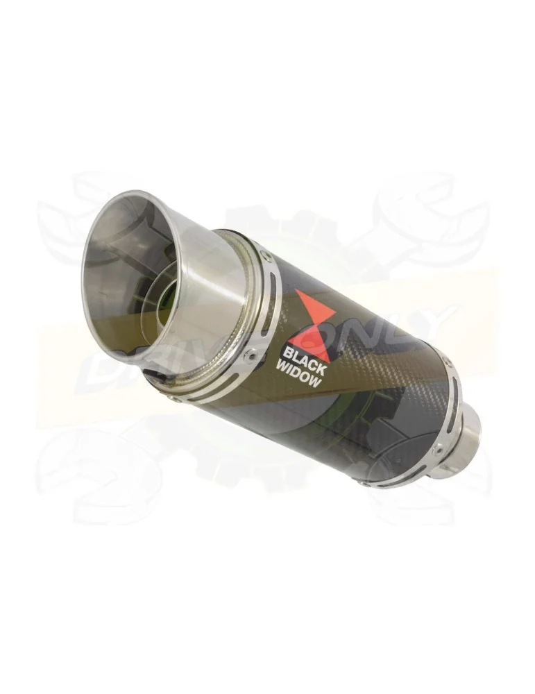 R6 YZF600 2006-2016 Passage Haut Décatalyseur Ligne complète & Silencieux Rond En Carbone 200mm