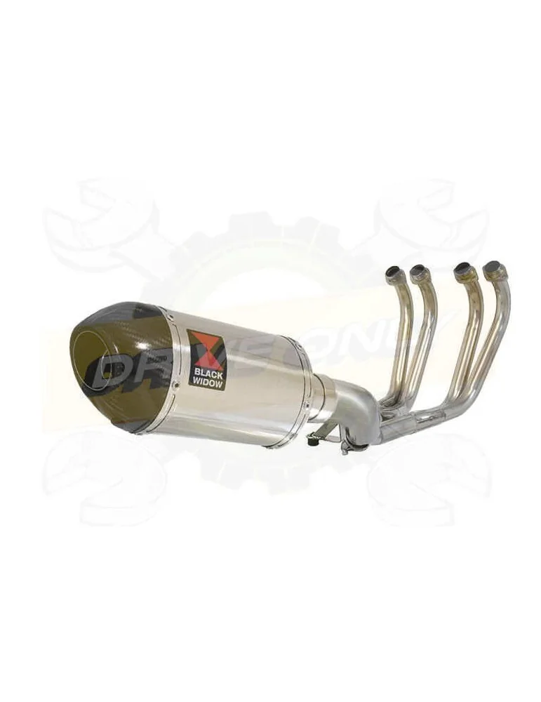 XJ600 DIVERSION S N 4-1 Ligne complète & Silencieux Ovale En Inox + Canule En Carbone 200mm