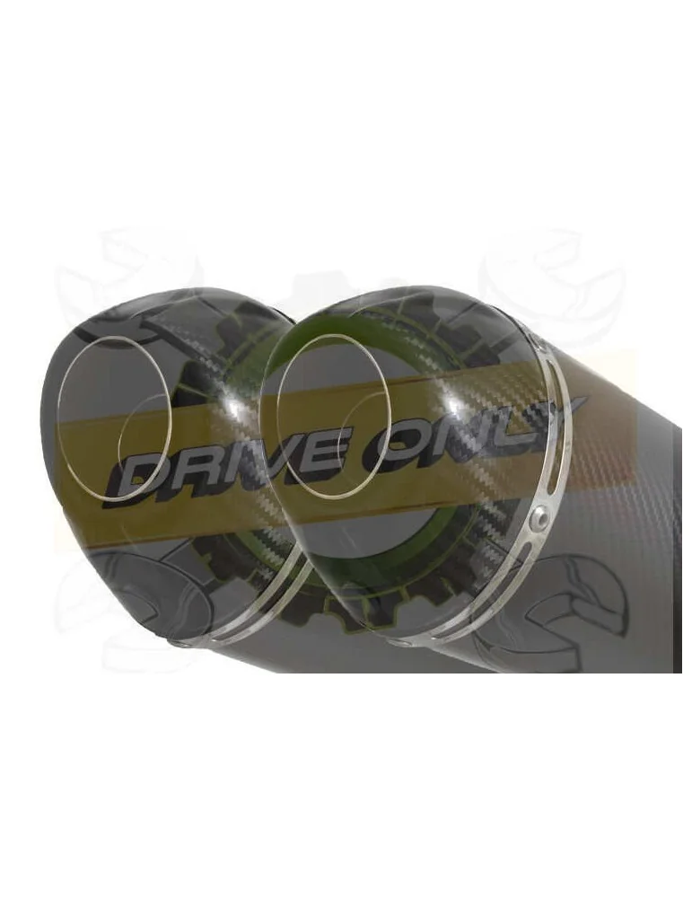 XJ600 XJ 600 S N Diversion 4-2 Ligne complète & Silencieux Ovale En Carbone 200mm
