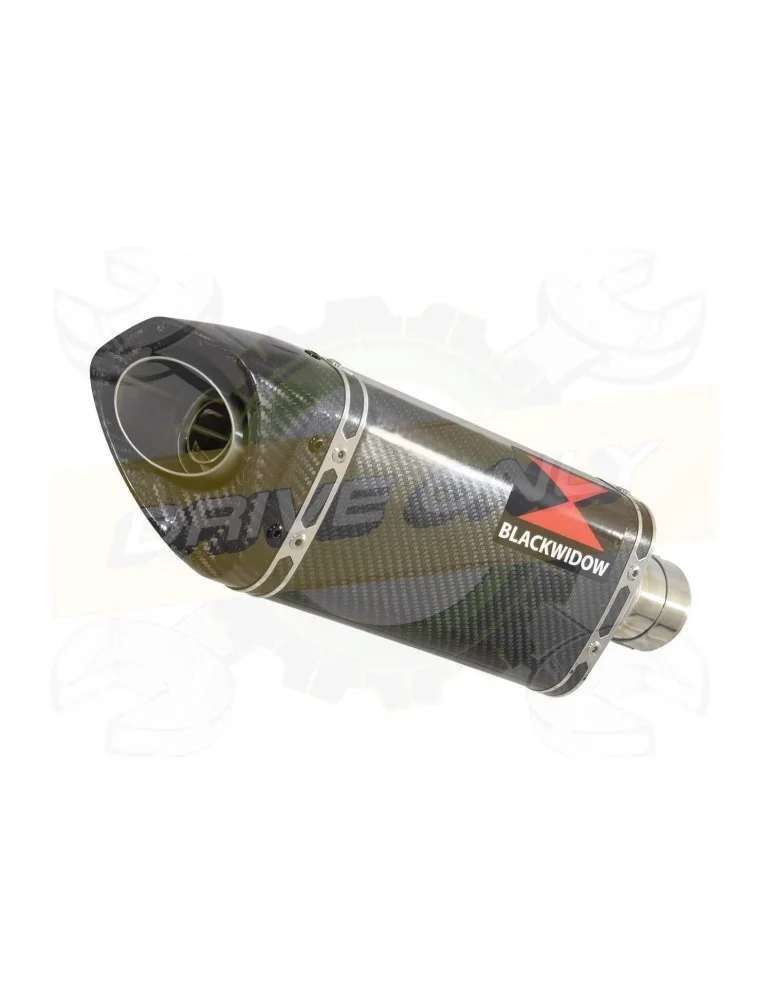 R6 1998-2002 Silencieux Kit & Silencieux Tri Ovale En Carbone 250mm