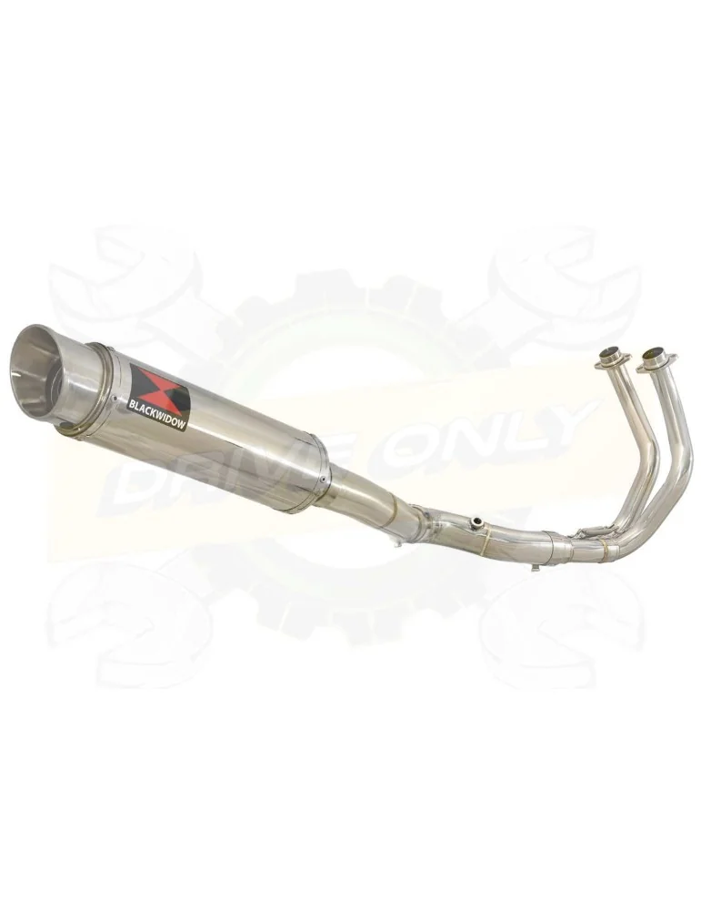 Tracer 700 2014 - 2019 Passage Haut Décatalyseur Ligne complètes & Rond GP Style Silencieux En Inox 360mm