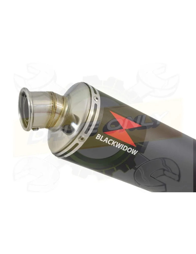 XJR1300 XJR 1300 2007-2016 4-1 Décatalyseur Ligne complète & Silencieux Rond Noir en Inox 400mm