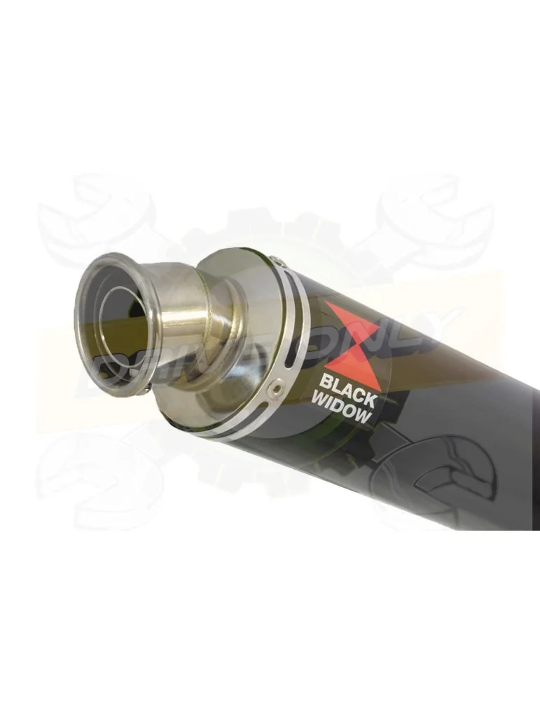 XJR1300 XJR 1300 2007-2016 4-1 Décatalyseur Ligne complète & Silencieux Rond Noir en Inox 350mm
