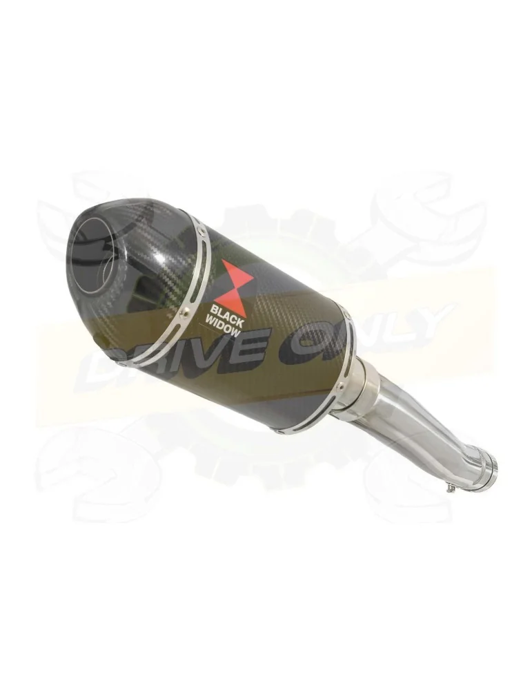XJR 1300 2007-2016 Tube de raccord et Silencieux Ovale En Carbone 200mm