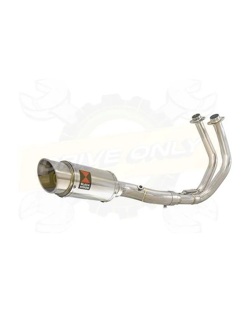 Tracer 700 2014 - 2019 Passage Bas Décatalyseur Ligne complète & Silencieux Rond En Inox 200mm