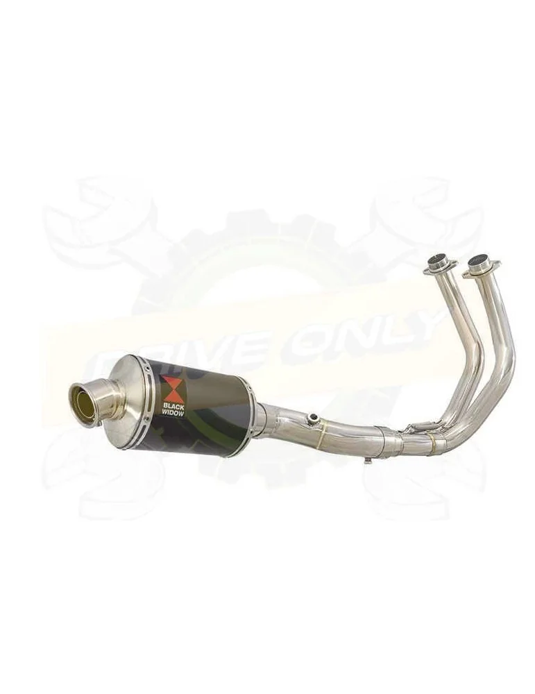 Tracer 700 2014 - 2019 Passage Bas Décatalyseur Ligne complète & Silencieux Ovale Noir En Inox 230mm