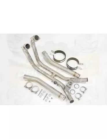 TDM 900 2-2 Ligne complète & Silencieux Rond Noir En Inox 300mm