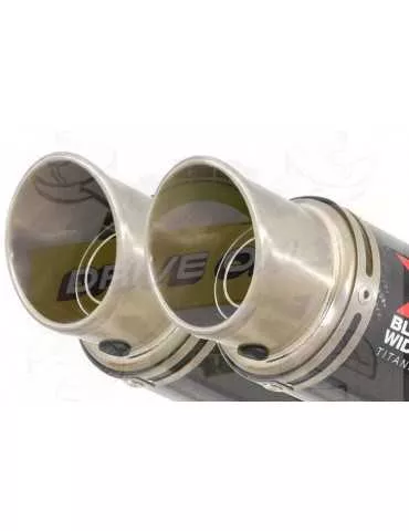 TDM 900 2-2 Ligne complète & Silencieux GP Rond En Carbone + Canule en Titane 230mm