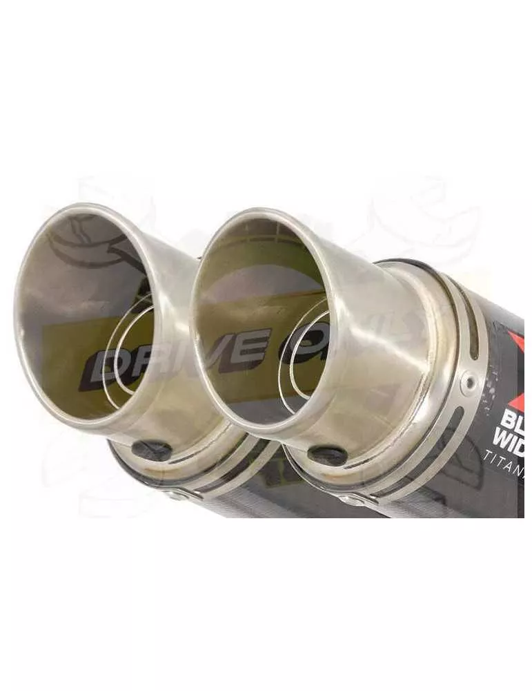 TDM 900 2-2 Ligne complète & Silencieux GP Rond En Carbone + Canule en Titane 230mm