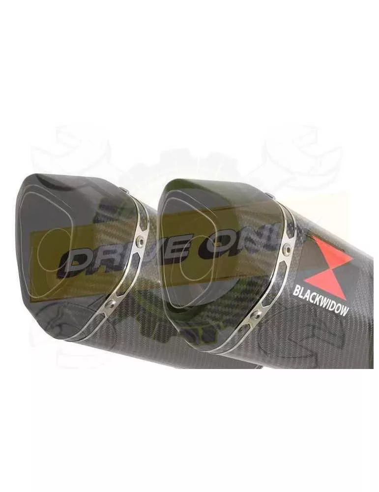 TDM 900 2-2 Ligne complète & Silencieux Hexagonale En Carbone 300mm