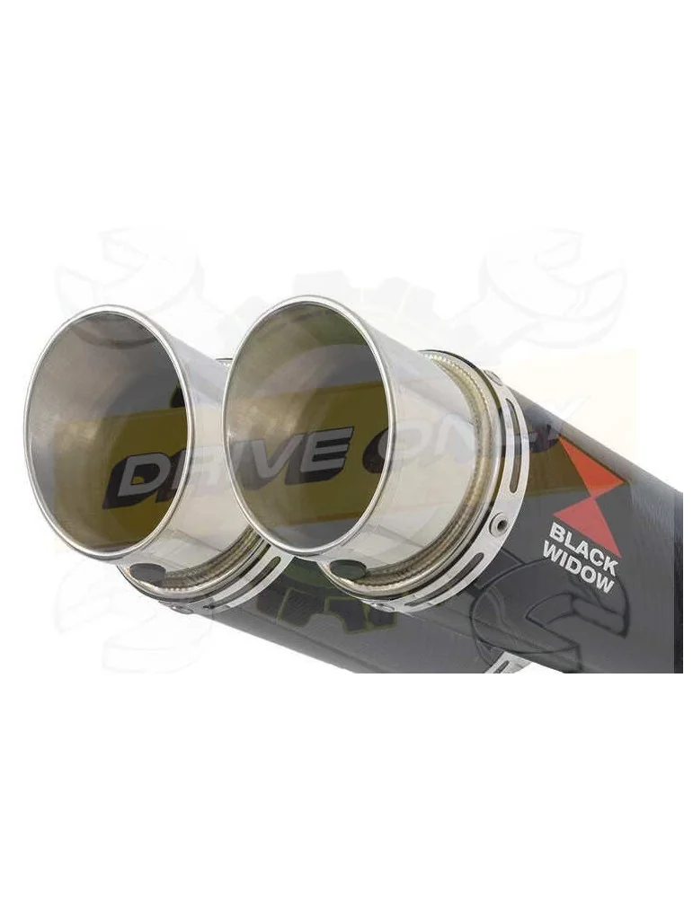 TDM 900 2-2 Ligne complète & Silencieux Rond En Carbone 200mm