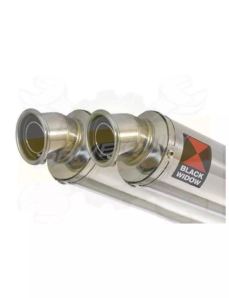 TDM 900 2-2 Silencieux Kit & Silencieux Rond En Inox 350mm