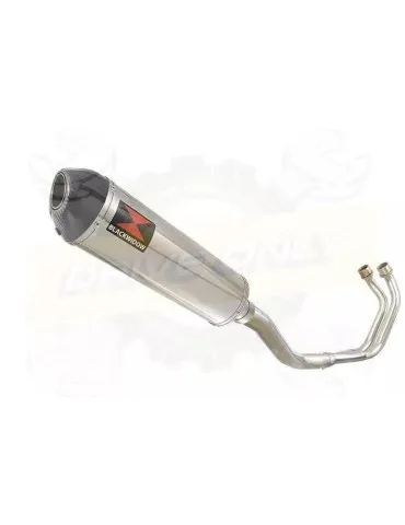 YAMAHA TDM 850 4EP / 3VD 1991 - 2001 2-1 Ligne complète & Silencieux Ovale En Inox + Canule en Carbone 400mm
