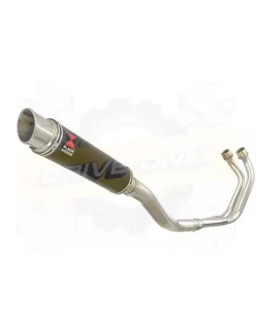 YAMAHA TDM 850 4EP / 3VD 1991 - 2001 2-1 Ligne complète & Silencieux Rond GP Style Noir En Inox 350mm