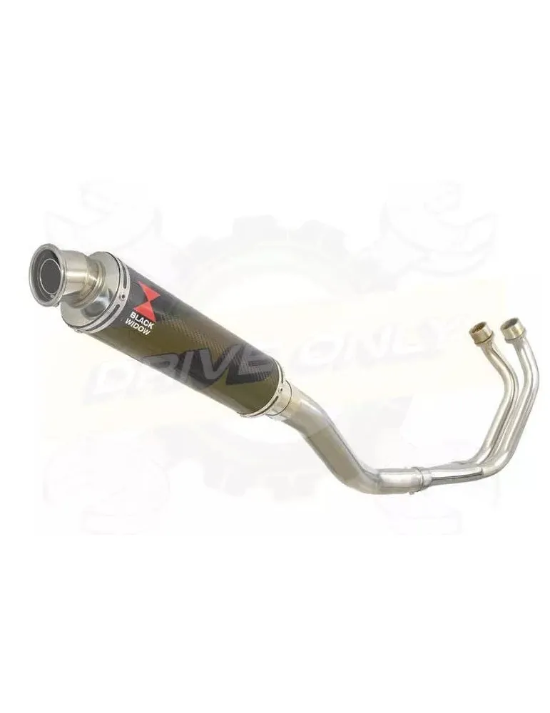 YAMAHA TDM 850 4EP / 3VD 1991 - 2001 2-1 Ligne complète & Silencieux Rond En Carbone 350mm