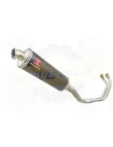 YAMAHA TDM 850 4EP / 3VD 1991 - 2001 2-1 Ligne complète & Silencieux Ovale En Carbone 400mm