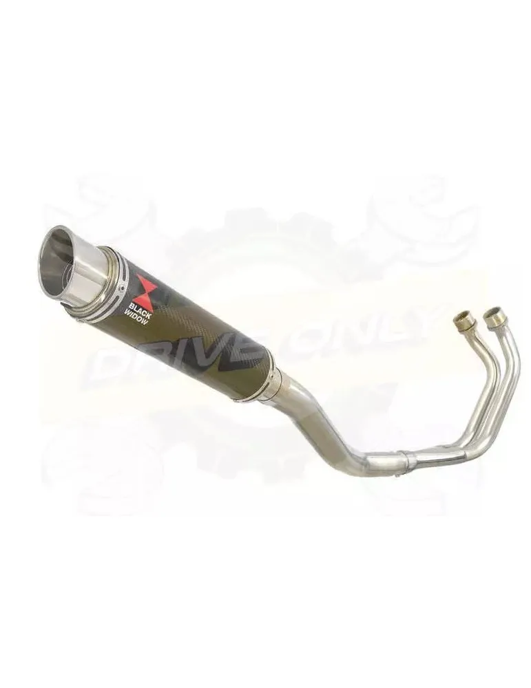 YAMAHA TDM 850 4EP / 3VD 1991 - 2001 2-1 Ligne complète & Silencieux GP Rond En Carbone 350mm