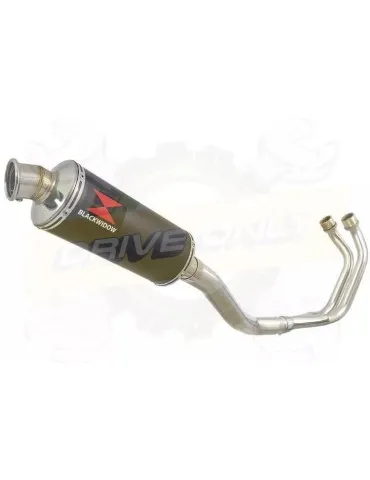 YAMAHA TDM 850 4EP / 3VD 1991 - 2001 2-1 Ligne complète & Silencieux Rond Noir En Inox 300mm