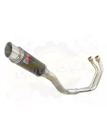 YAMAHA TDM 850 4EP / 3VD 1991 - 2001 2-1 Ligne complète & Silencieux GP Rond En Carbone 230mm