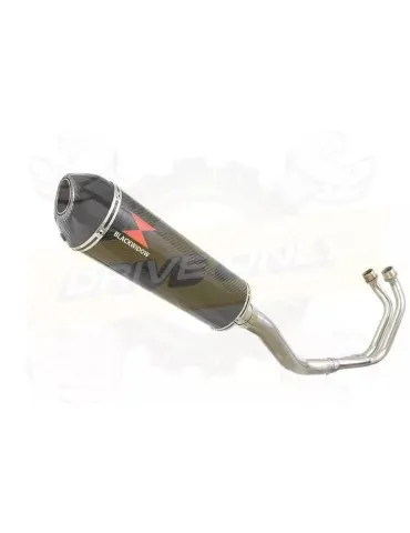 YAMAHA TDM 850 4EP / 3VD 1991 - 2001 2-1 Ligne complète & Silencieux Ovale En Carbone 400mm