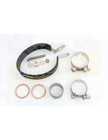 YAMAHA TDM 850 4EP / 3VD 1991 - 2001 2-1 Ligne complète & Silencieux Rond GP Style Noir En Inox 230mm