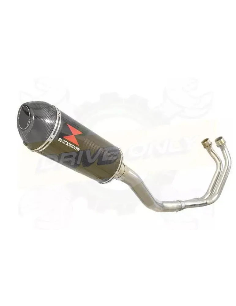 YAMAHA TDM 850 4EP / 3VD 1991 - 2001 2-1 Ligne complète & Silencieux Ovale En Carbone 300mm