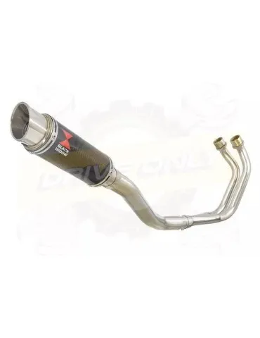 YAMAHA TDM 850 4EP / 3VD 1991 - 2001 2-1 Ligne complète & Silencieux Rond GP En Carbone + Canule en Titane 230mm
