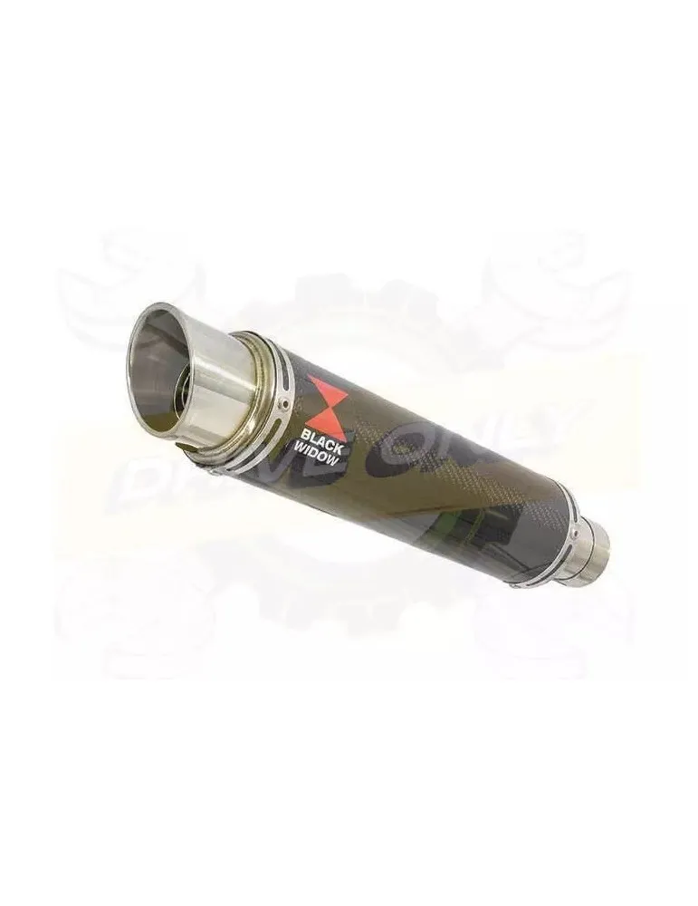 YAMAHA TDM 850 4EP / 3VD 1991 - 2001 2-1 Tube de raccord et Silencieux GP Rond En Carbone 350mm