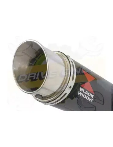 YAMAHA TDM 850 4EP / 3VD 1991 - 2001 2-1 Tube de raccord et Silencieux GP Rond En Carbone 350mm