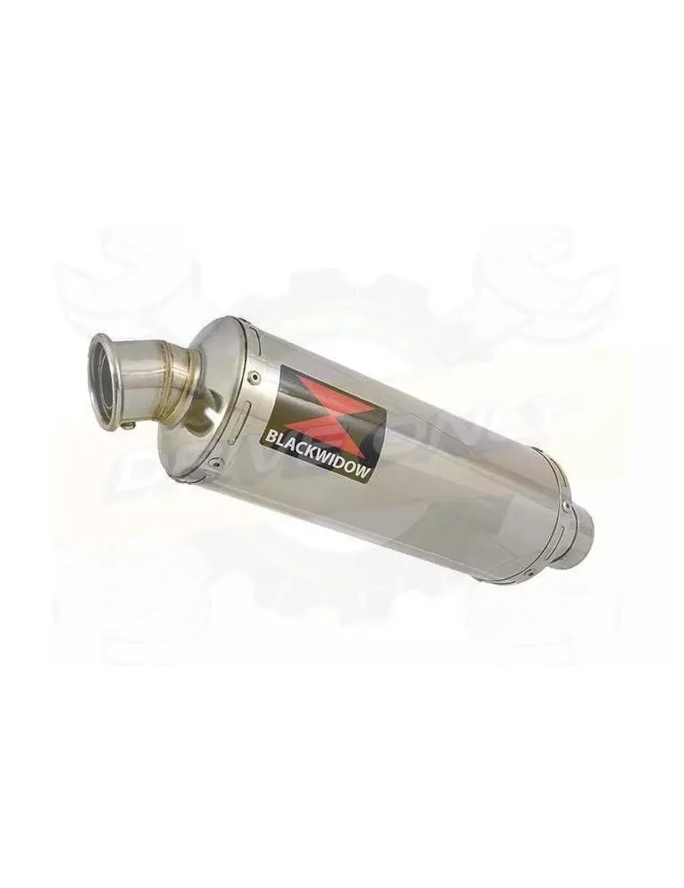 YAMAHA TDM 850 4EP / 3VD 1991 - 2001 2-1 Tube de raccord et Silencieux Rond En Inox 300mm