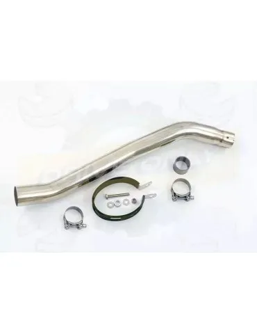 YAMAHA TDM 850 4EP / 3VD 1991 - 2001 2-1 Tube de raccord et Silencieux Ovale En Carbone 400mm