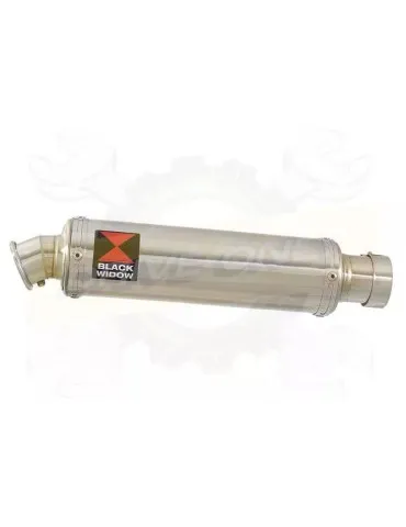 YAMAHA TDM 850 4EP / 3VD 1991 - 2001 2-1 Tube de raccord et Silencieux Rond En Inox 350mm
