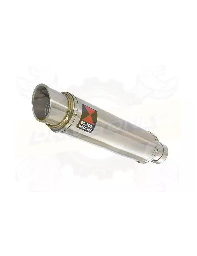 YAMAHA TDM 850 4EP / 3VD 1991 - 2001 2-1 Tube de raccord et Silencieux Rond GP Style En Inox 350mm