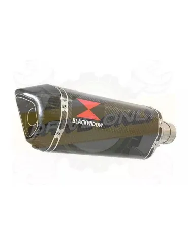 YAMAHA TDM 850 4EP / 3VD 1991 - 2001 2-1 Tube de raccord et Hexagonale Silencieux En Carbone 300mm