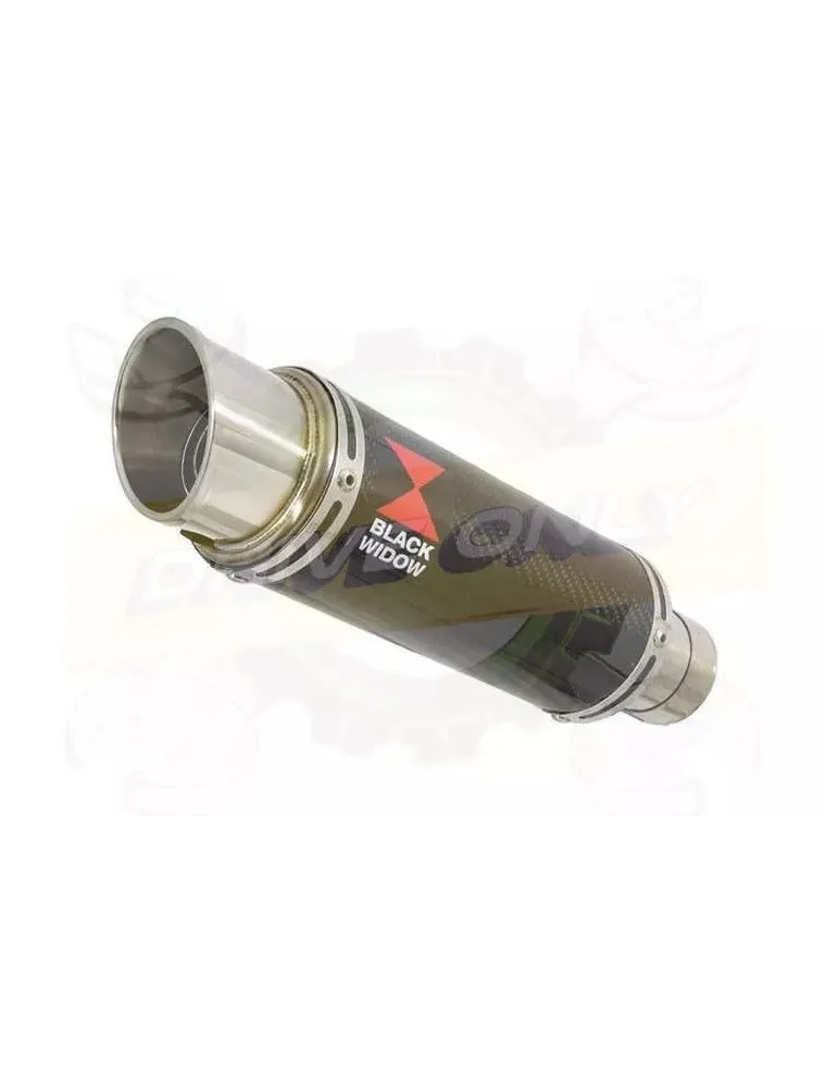 YAMAHA TDM 850 4EP / 3VD 1991 - 2001 2-1 Tube de raccord et Silencieux GP Rond En Carbone 230mm
