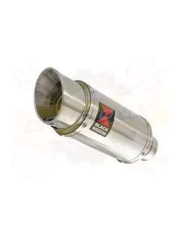 YAMAHA TDM 850 4EP / 3VD 1991 - 2001 2-1 Tube de raccord et Silencieux Rond En Inox 200mm