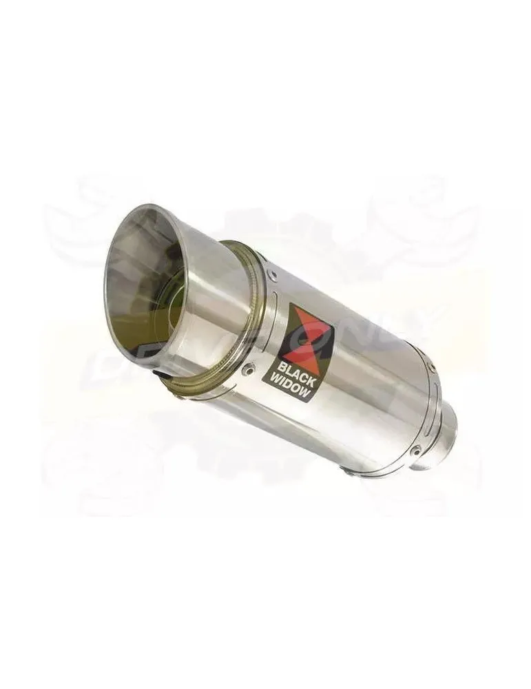 YAMAHA TDM 850 4EP / 3VD 1991 - 2001 2-1 Tube de raccord et Silencieux Rond En Inox 200mm