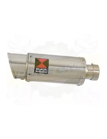 YAMAHA TDM 850 4EP / 3VD 1991 - 2001 2-1 Tube de raccord et Silencieux Rond En Inox 200mm