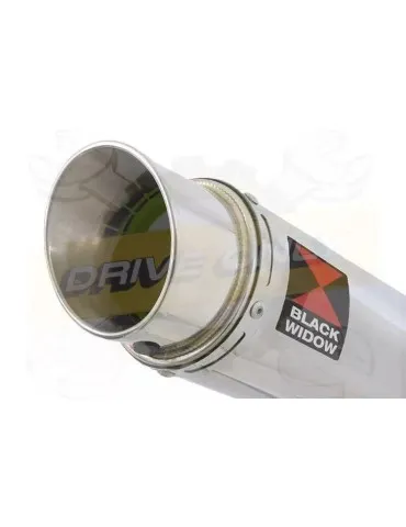 YAMAHA TDM 850 4EP / 3VD 1991 - 2001 2-1 Tube de raccord et Silencieux Rond GP Style En Inox 230mm