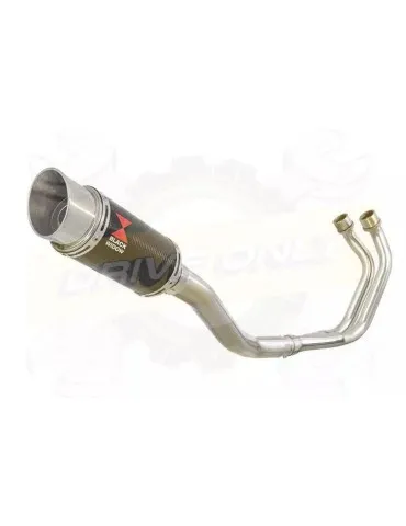 YAMAHA TDM 850 4EP / 3VD 1991 - 2001 2-1 Ligne complète & Silencieux Rond En Carbone 200mm