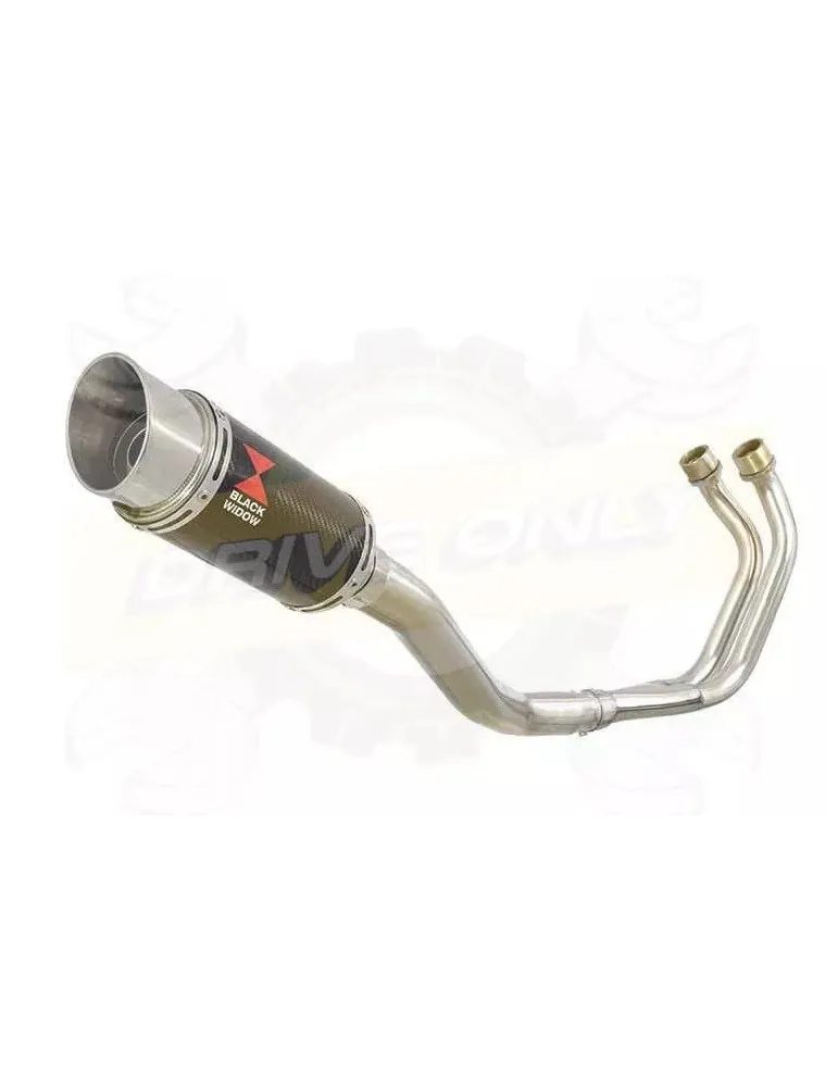 YAMAHA TDM 850 4EP / 3VD 1991 - 2001 2-1 Ligne complète & Silencieux Rond En Carbone 200mm
