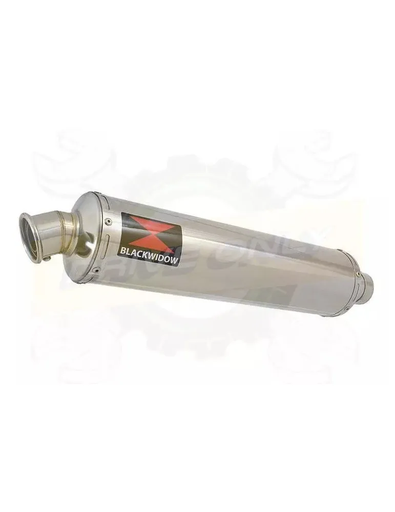 YAMAHA TDM 850 4EP / 3VD 1991 - 2001 2-1 Tube de raccord et Silencieux Rond En Inox 400mm
