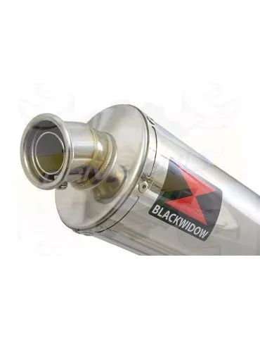 YAMAHA TDM 850 4EP / 3VD 1991 - 2001 2-1 Tube de raccord et Silencieux Rond En Inox 400mm